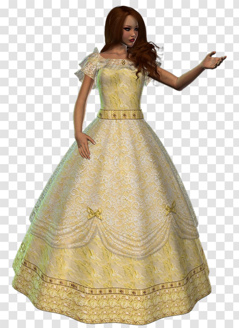 Dress Woman Bride Three-dimensional Space Internet - Threedimensional Transparent PNG