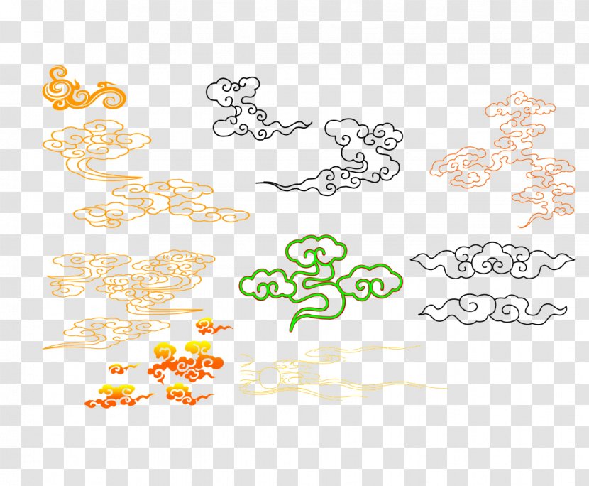 China Cloud Drawing - Flower - Creative Clouds Transparent PNG