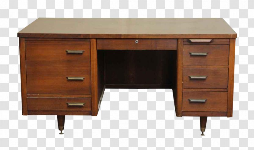 Table Desk Furniture Mid-century Modern Drawer - Antique Transparent PNG