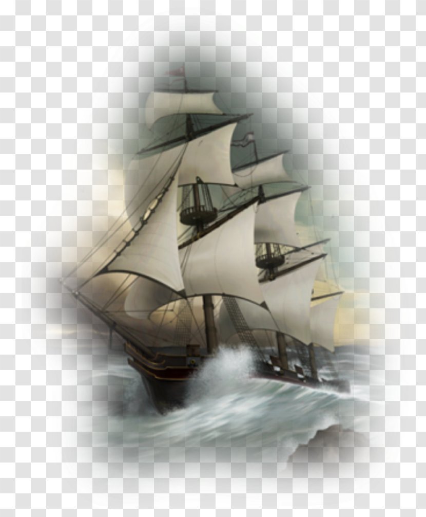 GIF Sailing Ship Desktop Wallpaper - Clipper - Barco. Transparent PNG