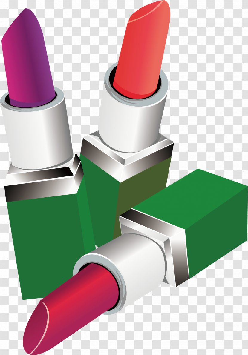 Lipstick Red Cosmetics - Designer - Vector Material Transparent PNG