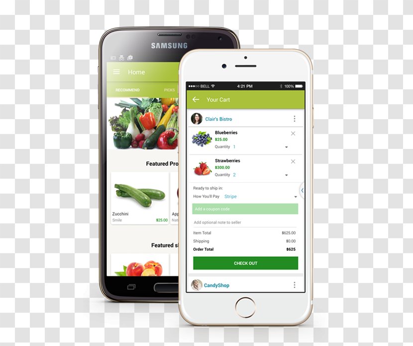 Smartphone Feature Phone Mobile Phones Delivery Handheld Devices - Fresh Food Distribution Transparent PNG