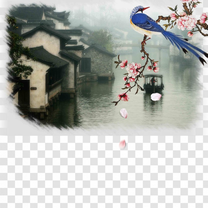 Wuzhen Jiangnan Poster Town - Chinese Transparent PNG