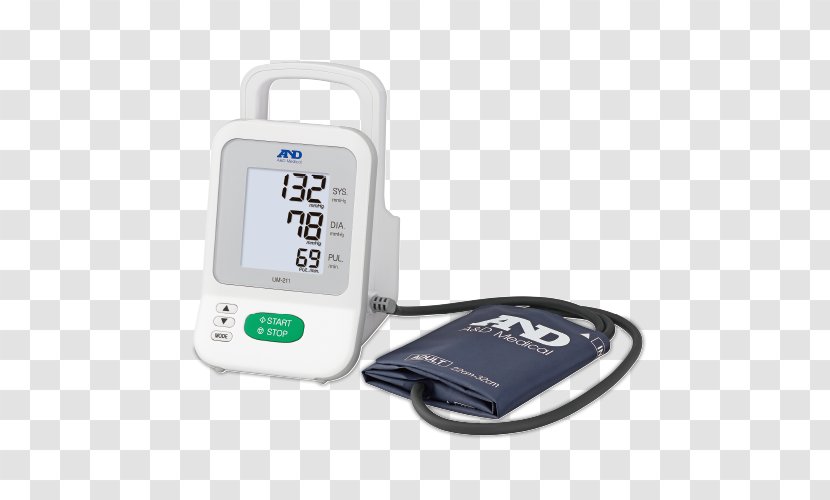 Sphygmomanometer A&D Company Blood Pressure Hospital Health Care - Physician - Monitor Transparent PNG