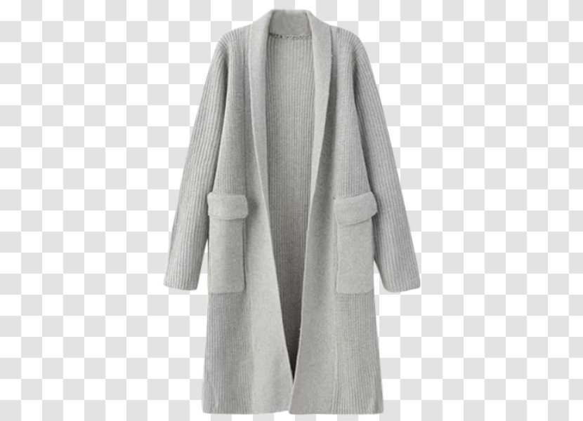 Cardigan Overcoat Clothing Sleeve Sweater - Chiffon - Cheap Off White Hoodie Transparent PNG