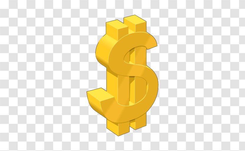 Money United States Dollar Currency Symbol Clip Art - Gold Transparent PNG
