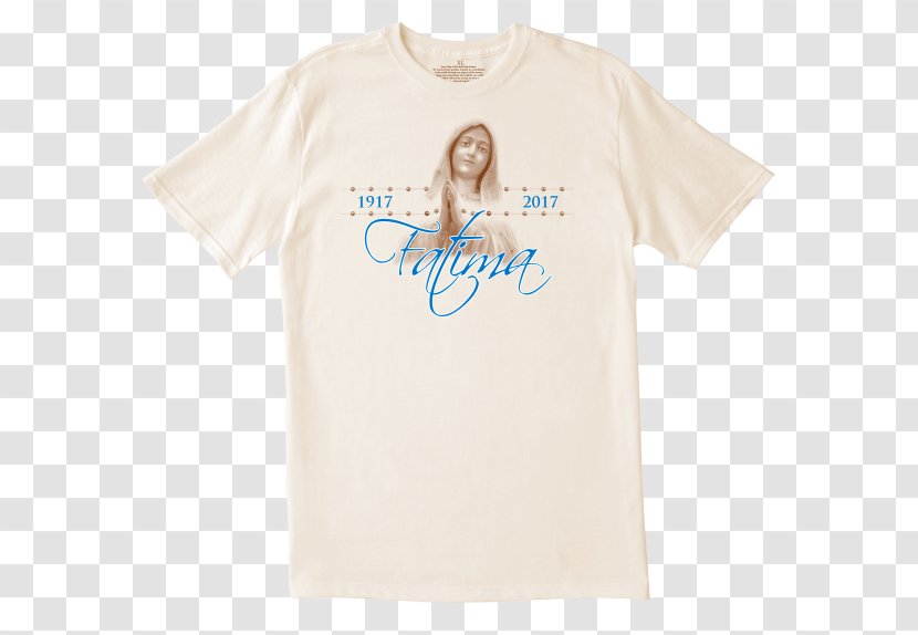 T-shirt Shoulder Sleeve Font - Clothing - Our Lady Of Fatima Transparent PNG