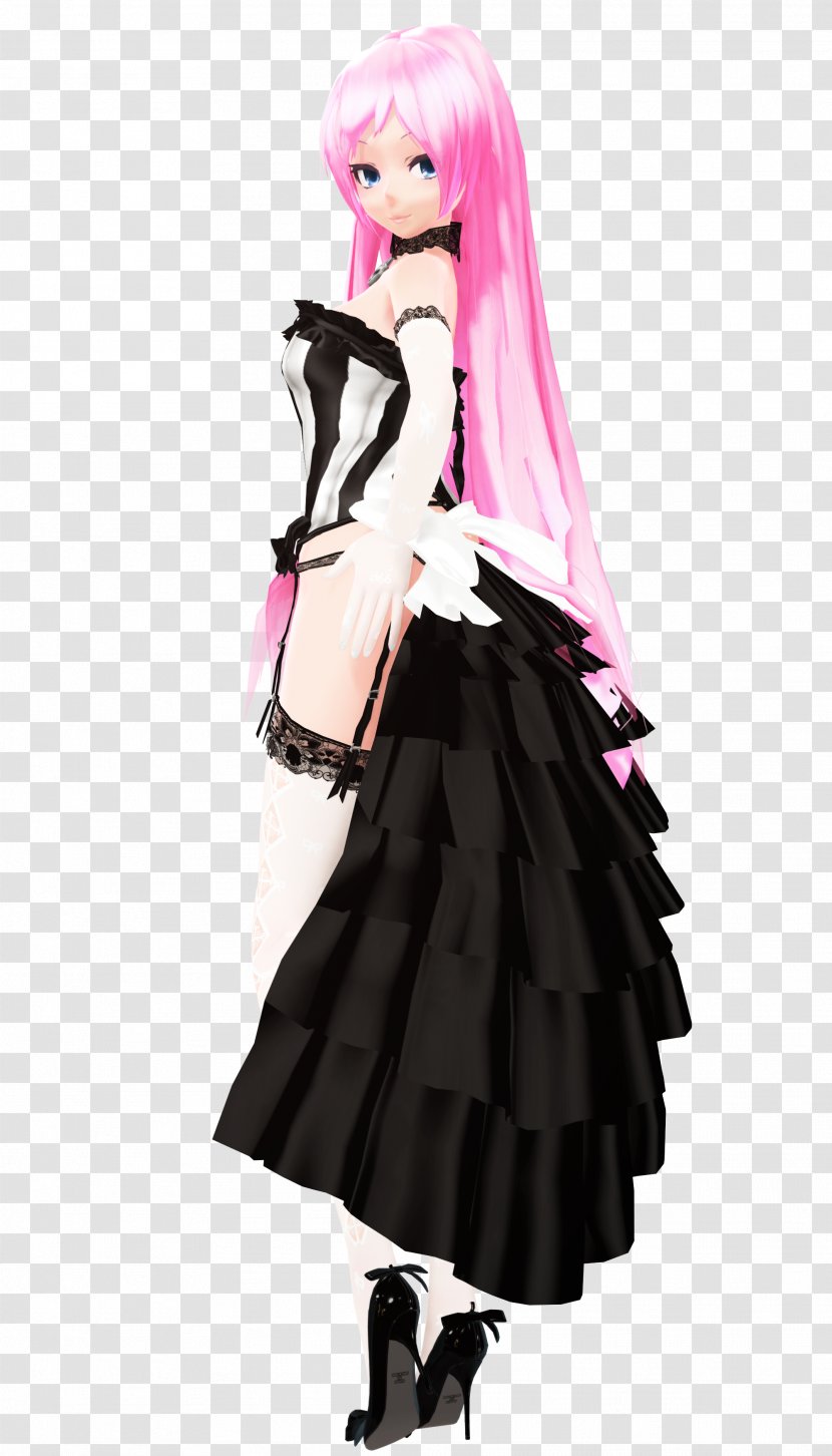 MikuMikuDance Costume Hatsune Miku Clothing Dress - Silhouette Transparent PNG