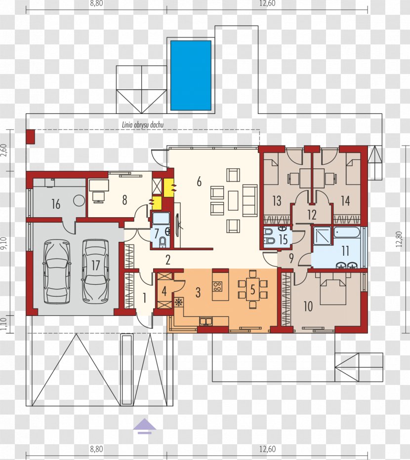House Andadeiro Pantry Floor Plan Kitchen - Elevation Transparent PNG