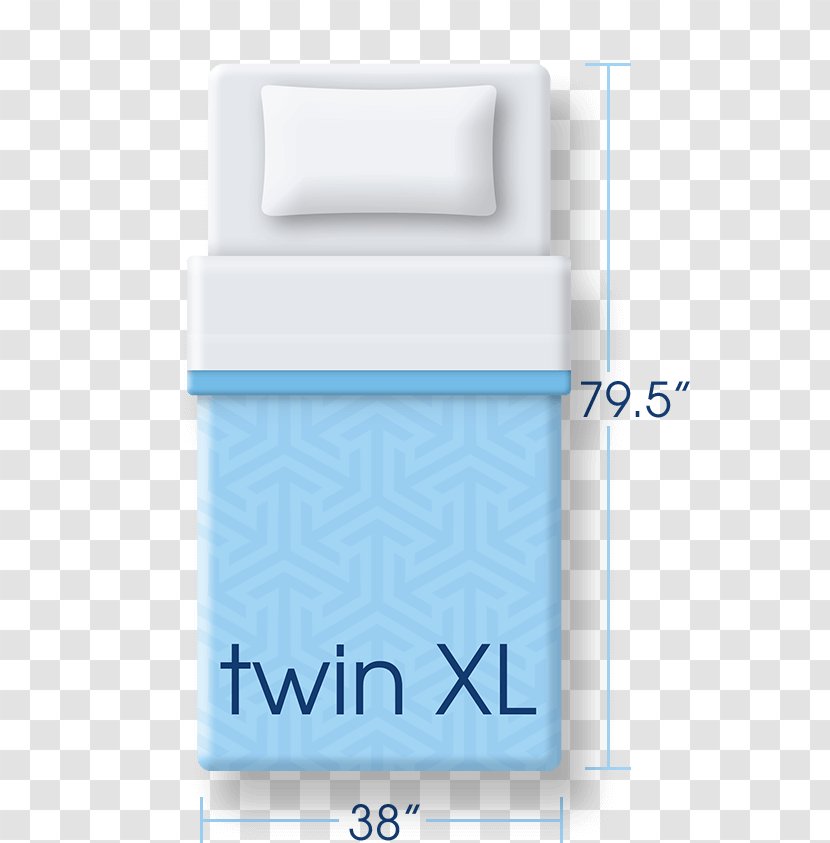 Bed Size Mattress Pads Serta - Blue - Twins Transparent PNG