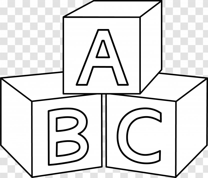 Coloring Book Toy Block Child Clip Art - Text - Sign Cliparts Transparent PNG
