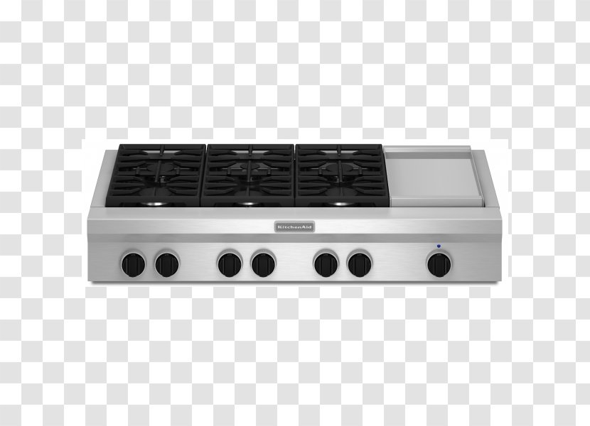 Cooking Ranges KitchenAid Gas Cooktop KCGD Griddle Stove - Dacor Transparent PNG