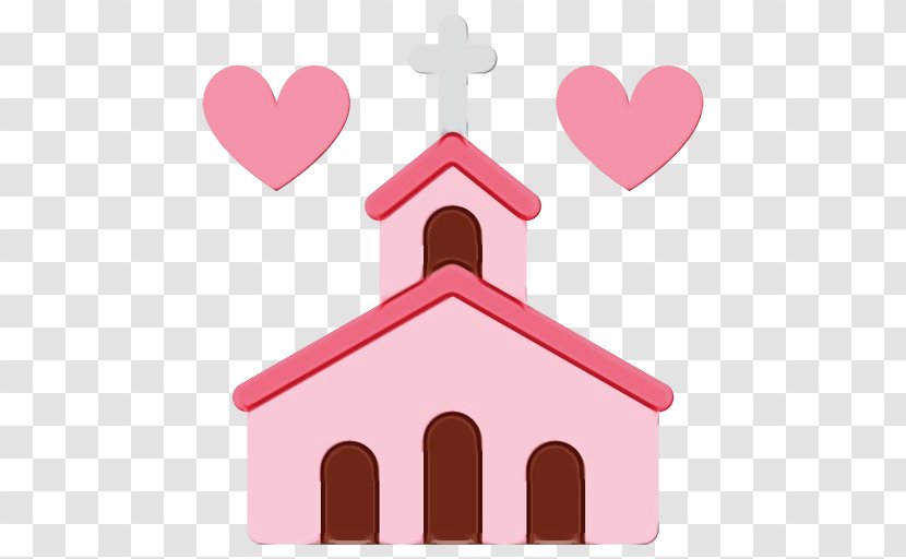 Heart Emoji Background - Christian Cross - Symbol House Transparent PNG