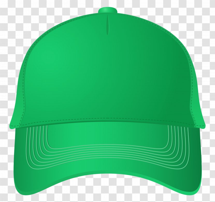 Baseball Cap Hat Clip Art - Green - Front Caps Cliparts Transparent PNG