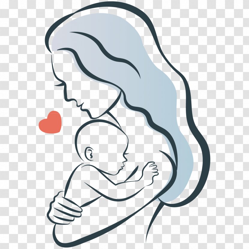 Maternal Bond Infant Logo Illustration - Flower - And Child Vector Transparent PNG