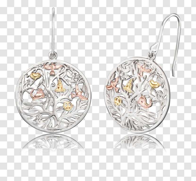 Earring Jewellery Silver Charms & Pendants Necklace - Colored Gold - Bright Transparent PNG