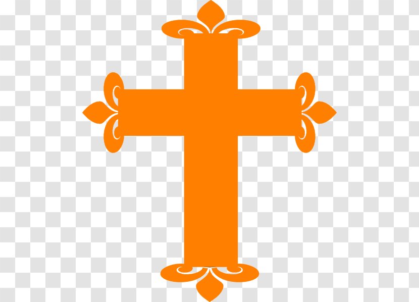 Cross Cartoon Clip Art - Diagram - Orange Transparent PNG