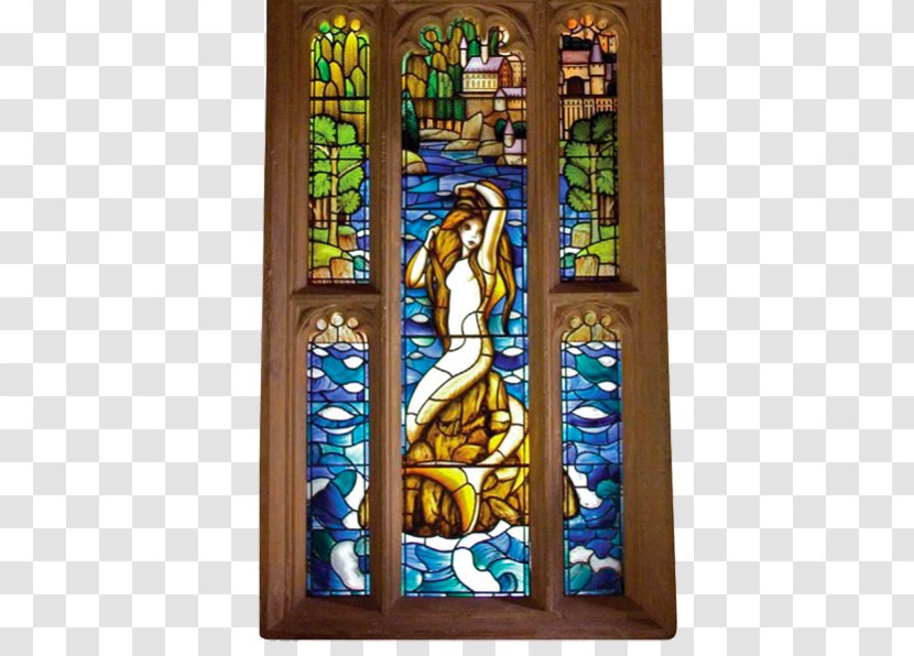 Window Stained Glass Harry Potter Mermaid - Art Transparent PNG