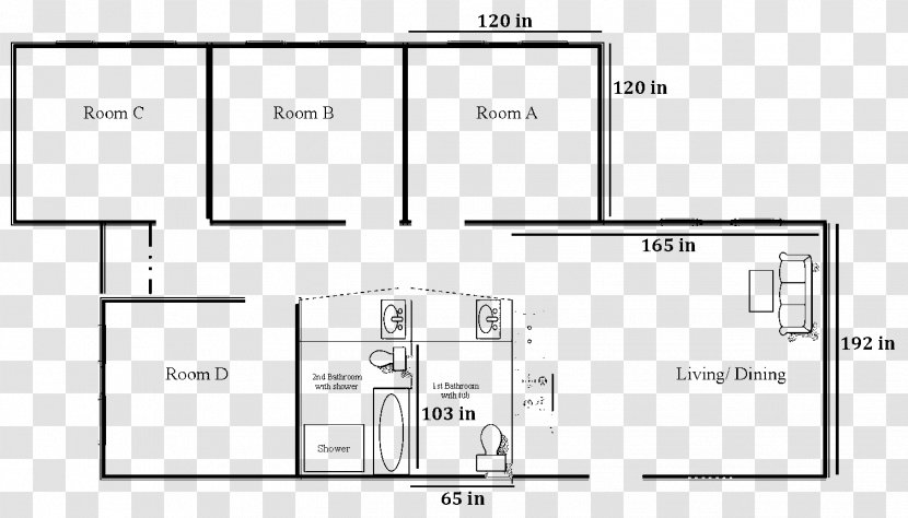 Document Floor Plan Brand - Number - Furniture Transparent PNG