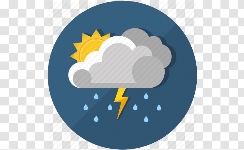 Thunderstorm Rain Cloud - Ico - Vector Transparent PNG