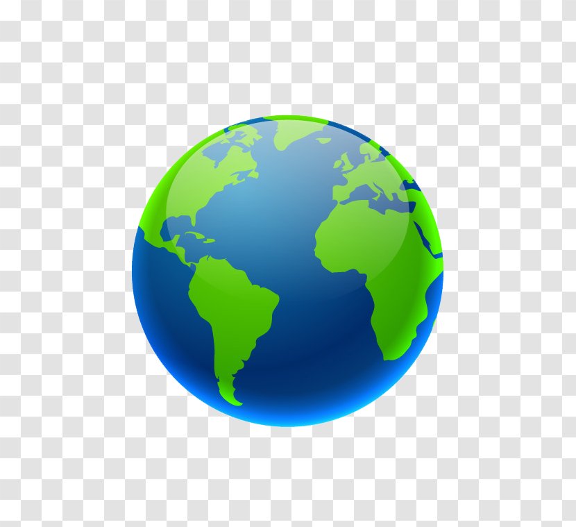 Earth Globe World Map - Beautifully Blue Transparent PNG