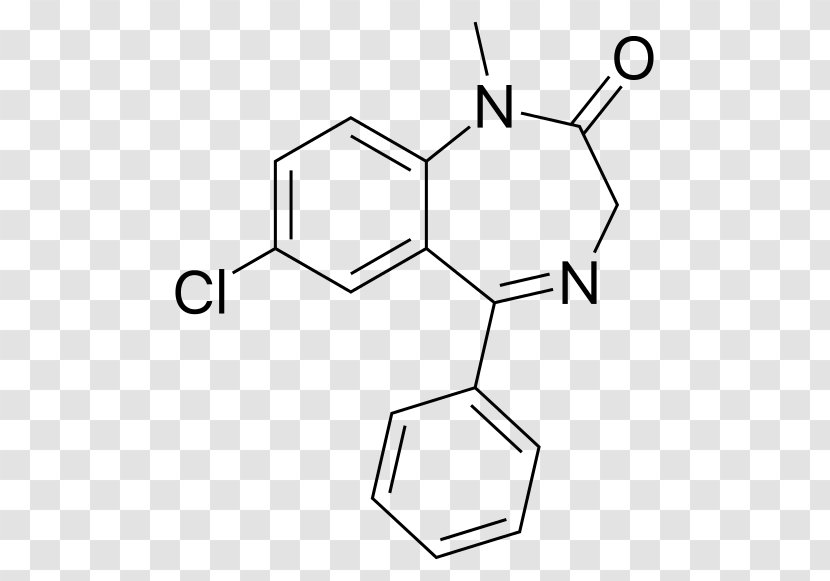 Diazepam Benzodiazepine Chemical Formula Alprazolam Sedative - Drug - Develop Transparent PNG
