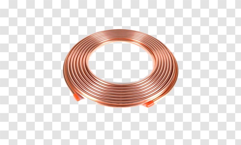 Copper Tubing Tube Pipe Conductor - Piping - Background Transparent PNG
