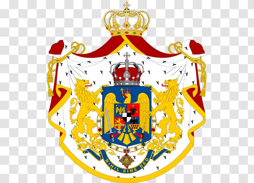 Kingdom Of Romania Coat Arms Flag - Royal The United Transparent PNG