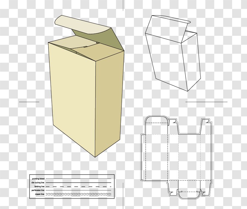 Paper Cardboard Box Packaging And Labeling Net - Carton Design Material Transparent PNG