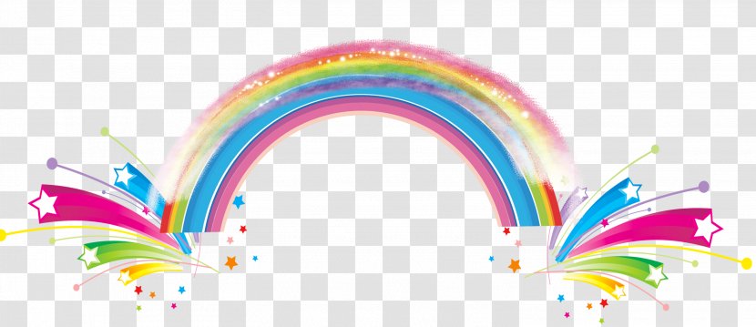 Musical Note Poster Illustration - Flower - Cartoon Rainbow Transparent PNG