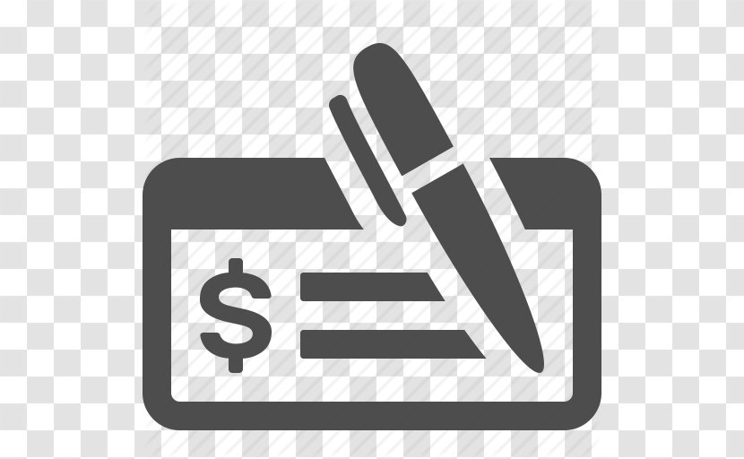 Cheque Bank Payment Money - Text - Check, Finance, Money, Paying, Payment, Pen Icon Transparent PNG