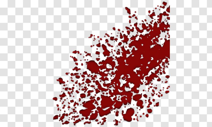 Bloodstain Pattern Analysis Clip Art - Flower - Blood Splatter Transparent PNG