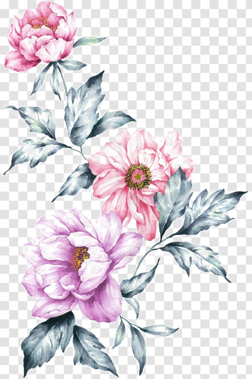 Floral Design Watercolor Painting Flower - Flowering Plant Transparent PNG