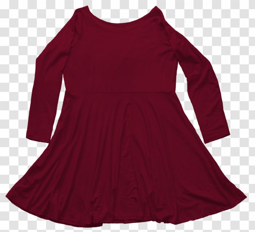 Cocktail Dress Velvet Shoulder Color - Burgundy Transparent PNG
