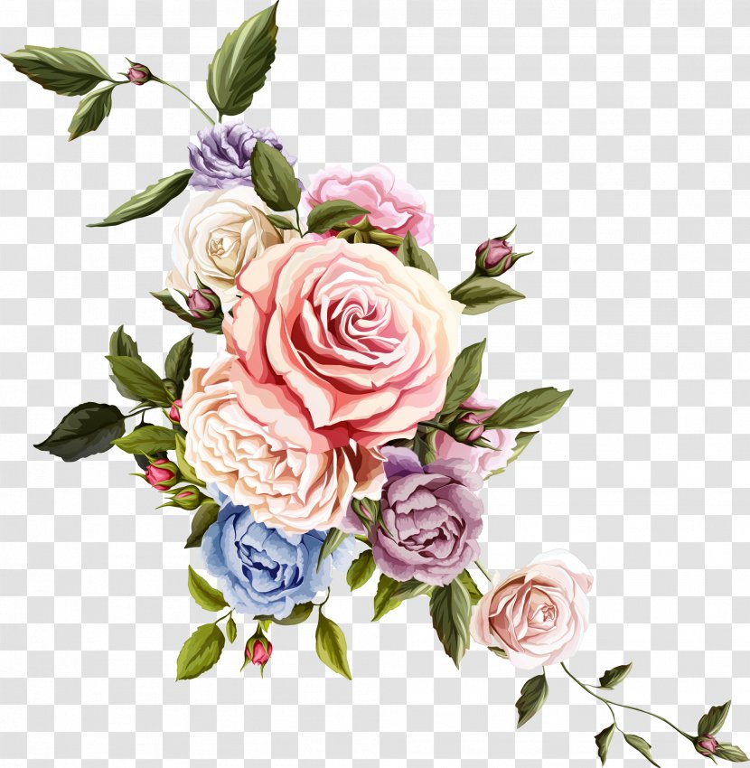 Flower Floral Design Rose Drawing - Artificial - Beautiful Transparent PNG