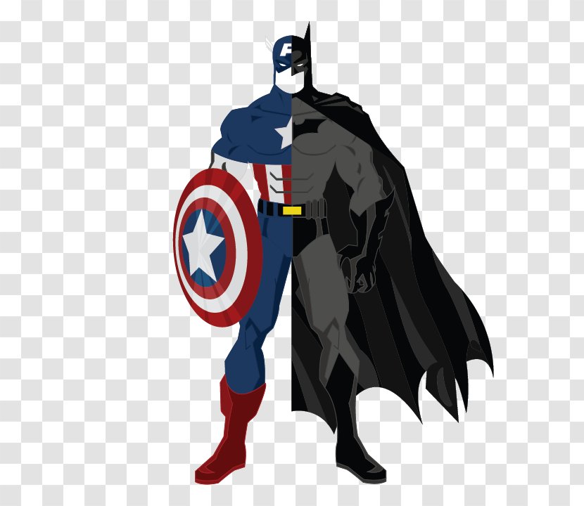 Captain America DC Vs. Marvel Batman Infographic Comics - Dc Universe Transparent PNG