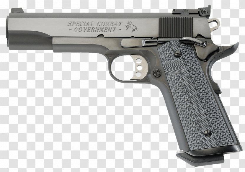 Colt's Manufacturing Company M1911 Pistol .45 ACP Automatic Colt Firearm - 38 Super - Colts Transparent PNG