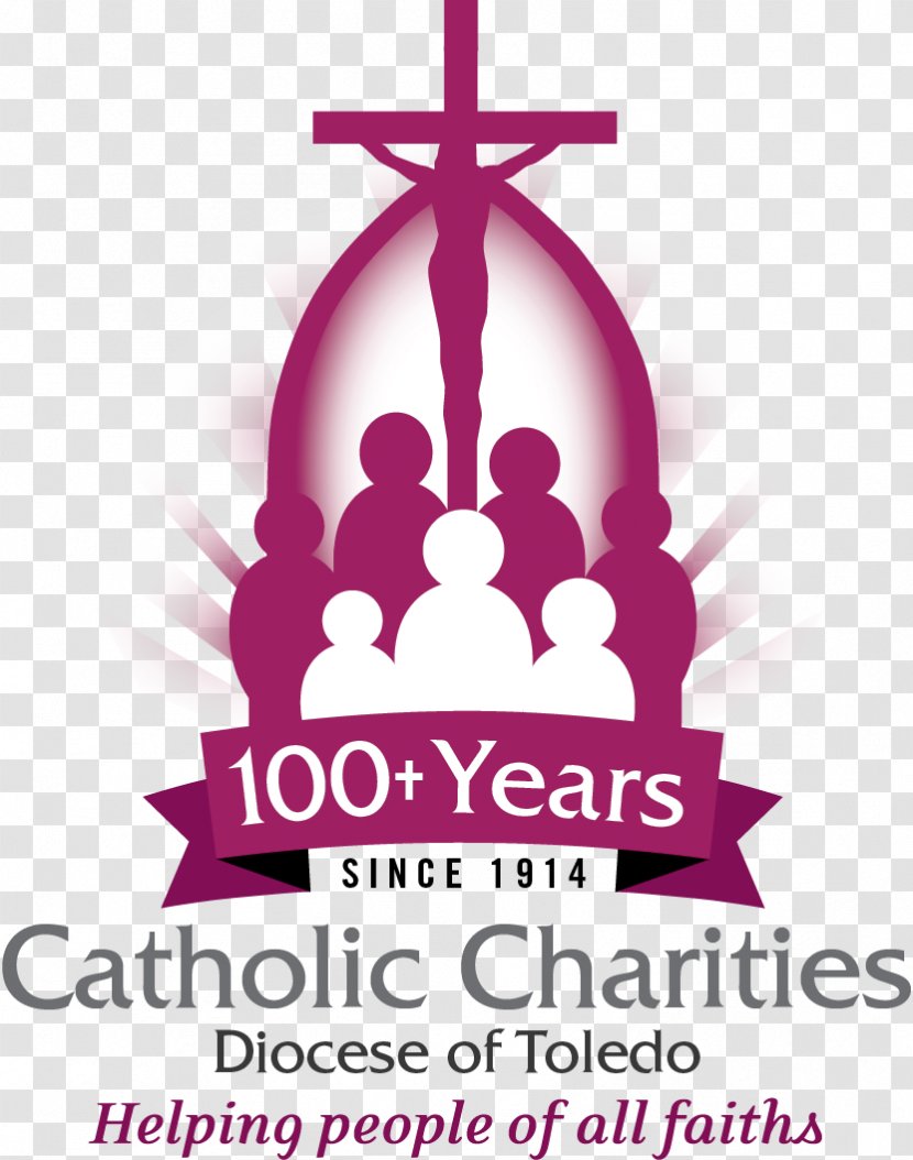 Catholic Charities Diocese Of Toledo Logo USA Brand Font Transparent PNG