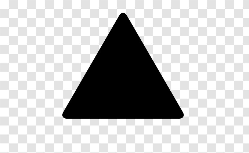 Black Triangle Shape - Drawing Transparent PNG