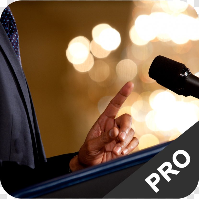 Podium Loudspeaker Public Speaking Presentation Microphone - Finger - Islam Transparent PNG