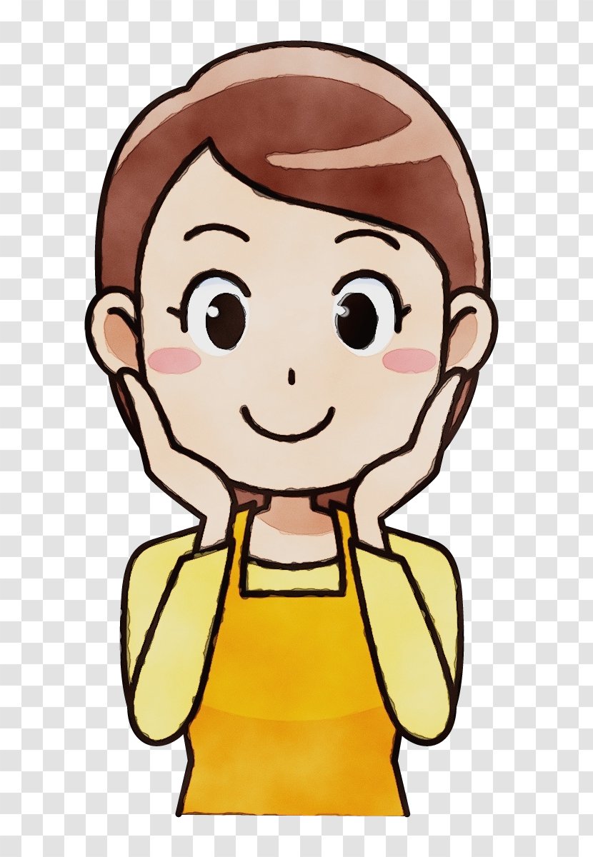 Woman Happy - Cartoon - Toddler Transparent PNG
