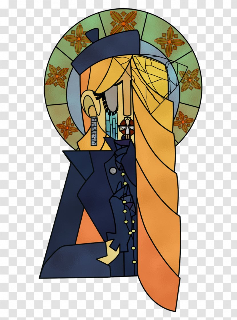 Stained Glass Cartoon Character - Art Transparent PNG
