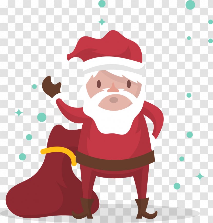 Santa Claus Free!!! Christmas Ornament Clip Art - After Shopping Transparent PNG