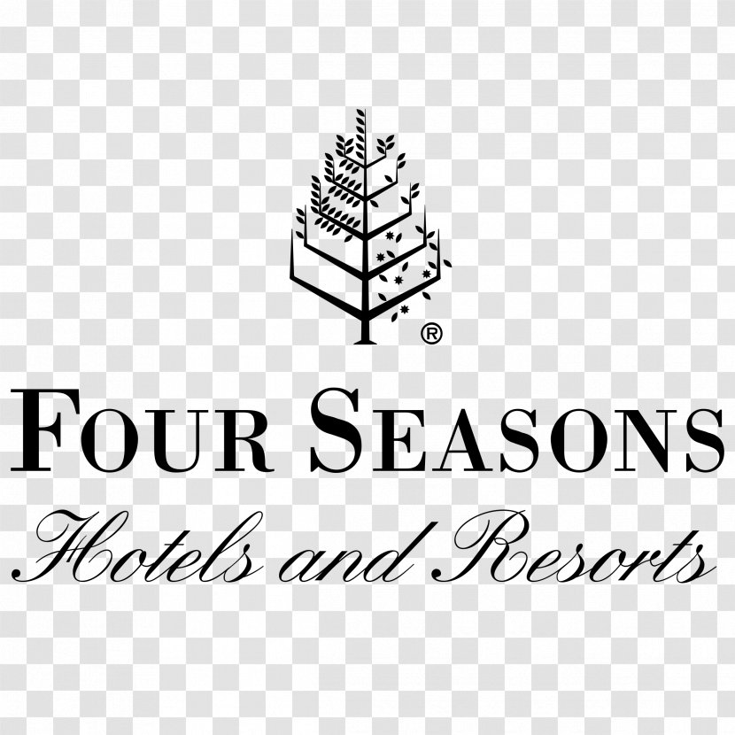 Four Seasons Hotels And Resorts Marriott International Luxury Hotel - Calligraphy - Fourseasonsblackandwhite Transparent PNG