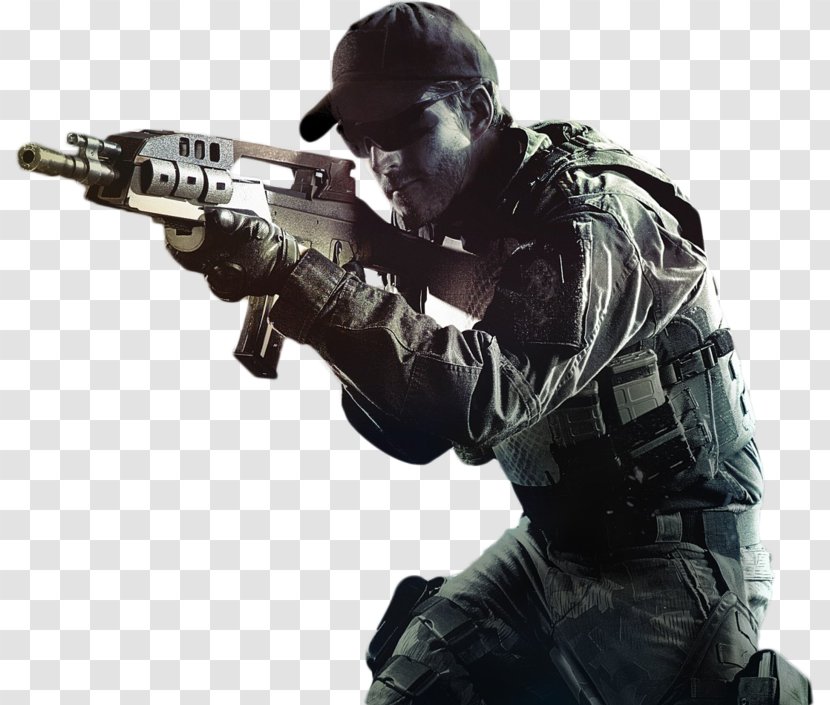 Airsoft Gun Soldier Marksman Military - Frame - Call Of Duty Picture Transparent PNG