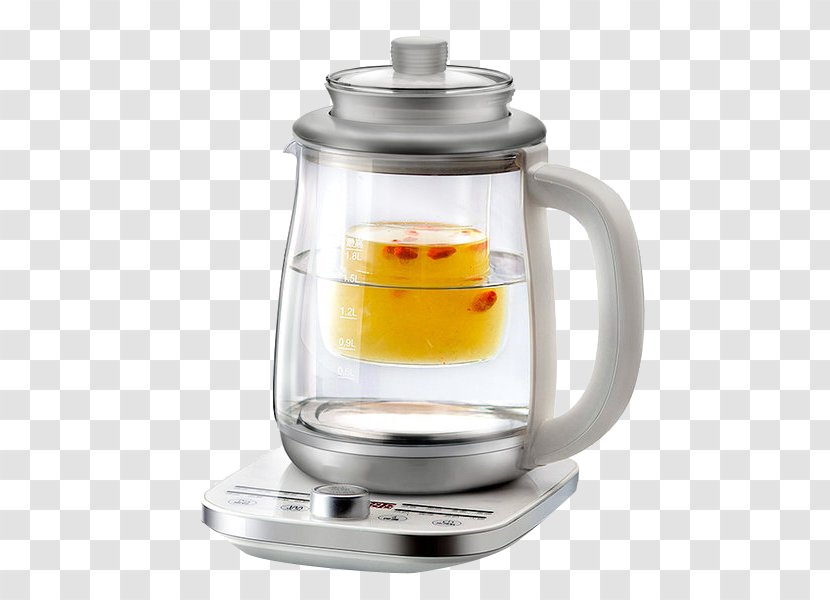 Blender Kettle Teapot Glass Electricity - Tableware - Silver Double Electric Transparent PNG