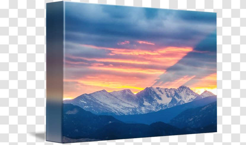 Work Of Art Fine Collage Panoramic Photography - Sunset Mountain Transparent PNG