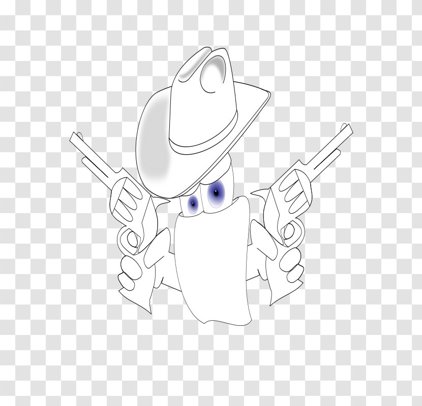 Cowboy Hat Drawing Sketch - Cartoon - Branch Dress Up Transparent PNG
