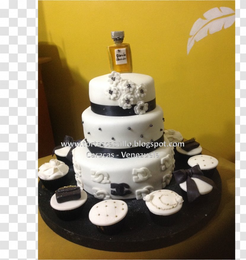 Wedding Cake Torte Chanel Torta Tart Buttercream Transparent Png