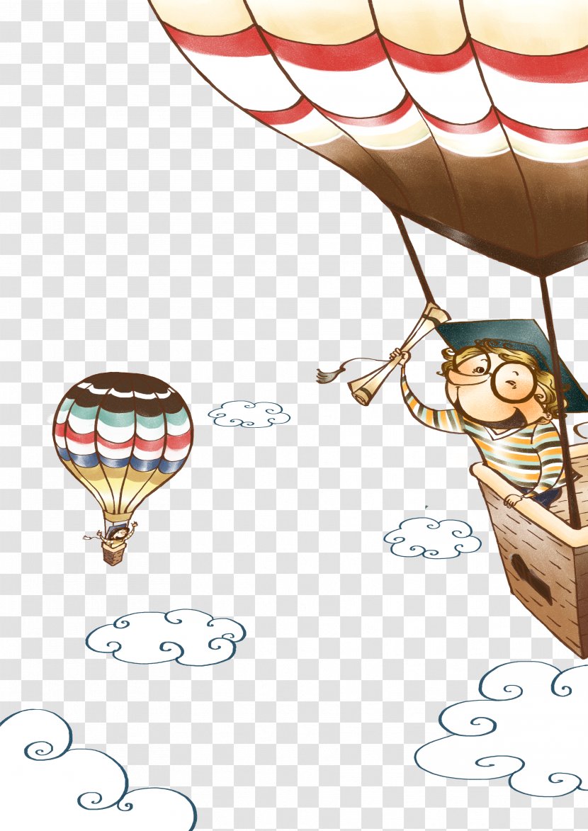 Travel Cartoon Poster Illustration - Speech Balloon Transparent PNG